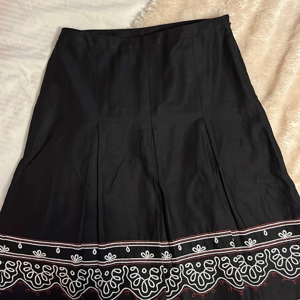 LOFT linen/cotton fully lined skirt